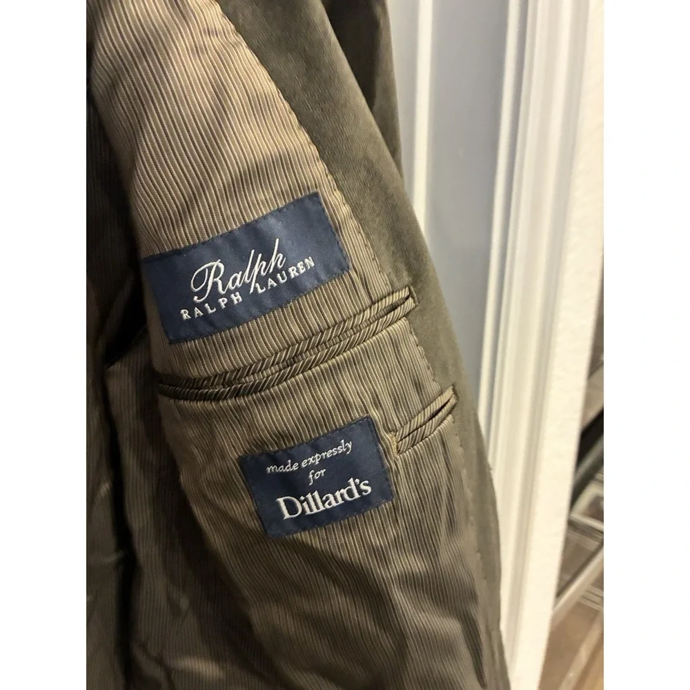 Ralph Lauren Blazer Mens 44R Brown 'Ralph Ralph Lauren' Sport Coat Warm Leisure